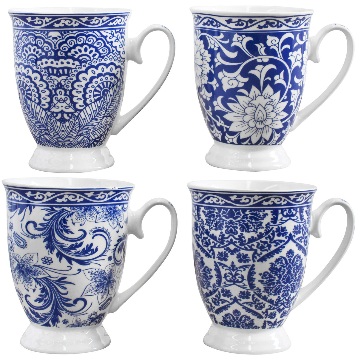Hamptons Mug - Curved - Set of 4 | Mugs & Tea Cups at maisie & clare