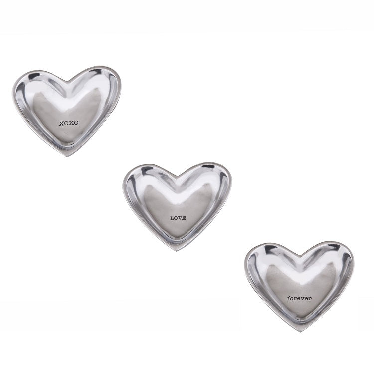 Love Heart Trinket Plate - 3 Assorted