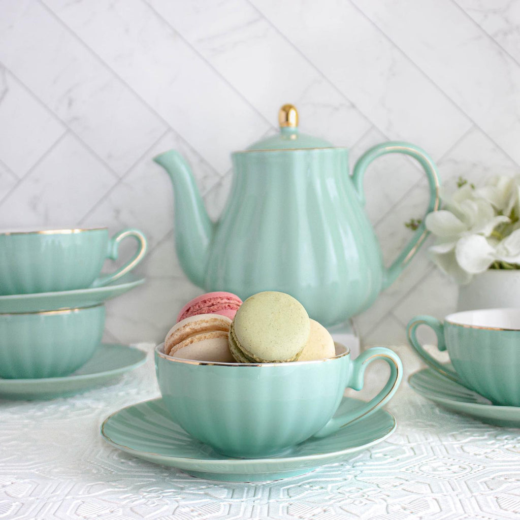 Mint Parisienne Teapot Set