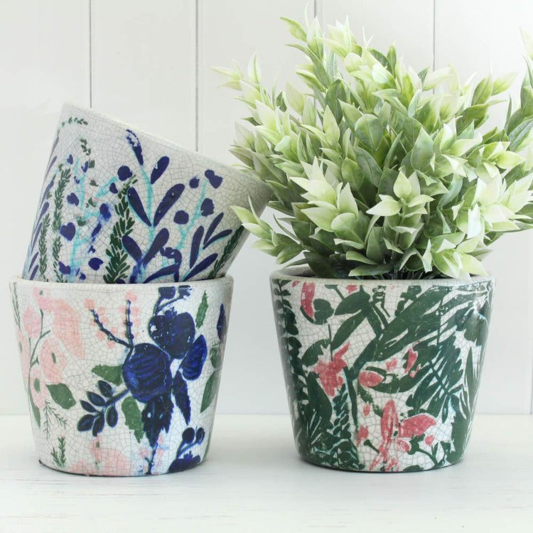 Flor Vintage Planter Pots in assorted colours