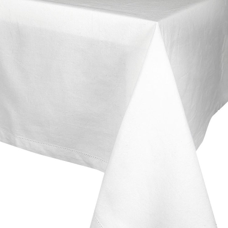 Jetty White Tablecloth - White Cotton - 2 Sizes