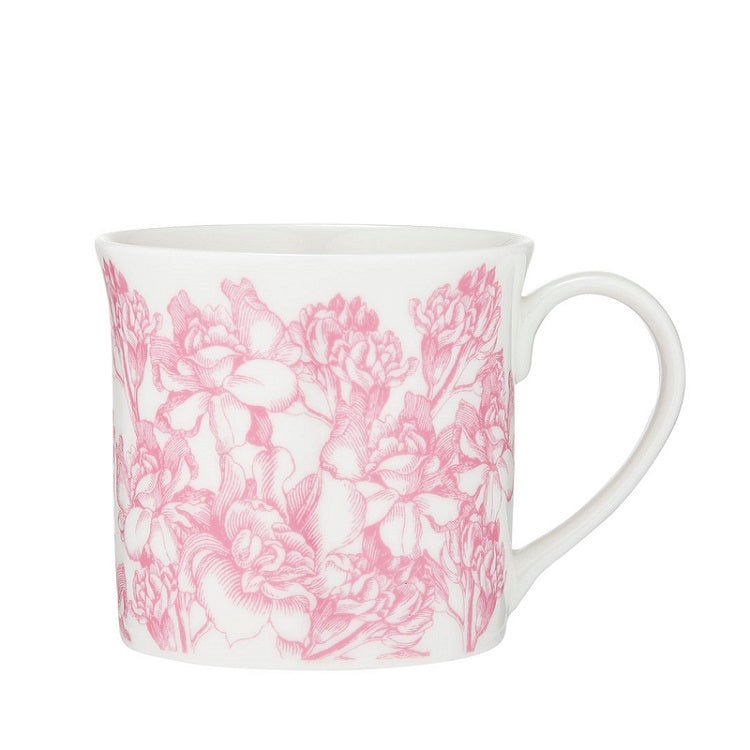 Wide Flare Mug - Spring Botanicals - Pink