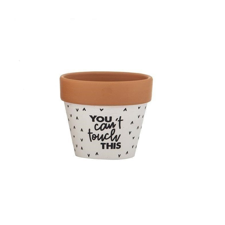 You Cant Touch This Pot Plant Holder Terracotta