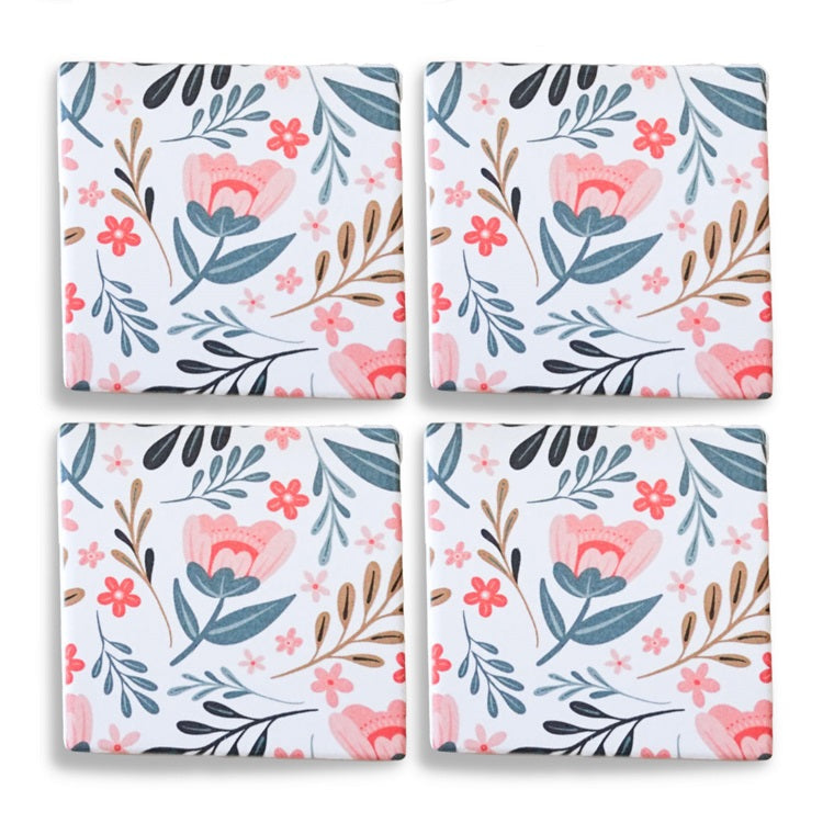 Coasters - Spring Florals - Set of 4