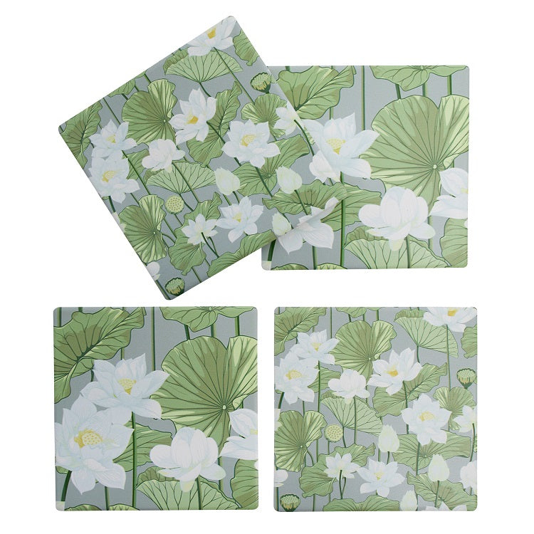 Coasters - Water Lily - Set of 4
