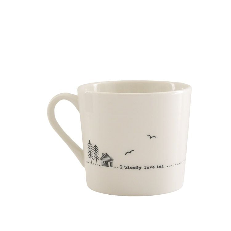 Porcelain Mug Cup - I Bloody Love Tea