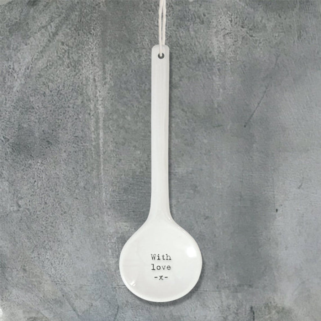 Porcelain Spoon - With Love x
