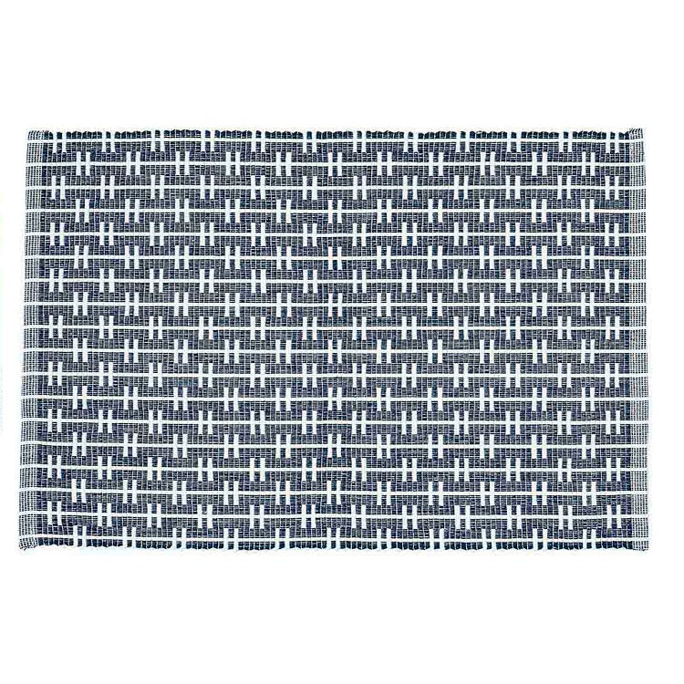 Eden Ribbed Placemats - Navy