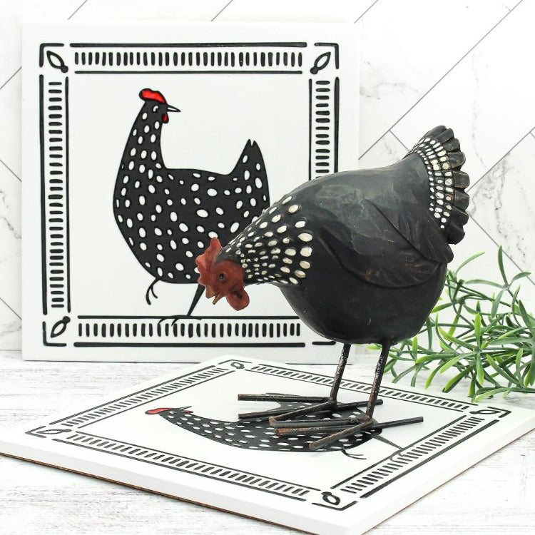 Chicken Ceramic Tile Trivet