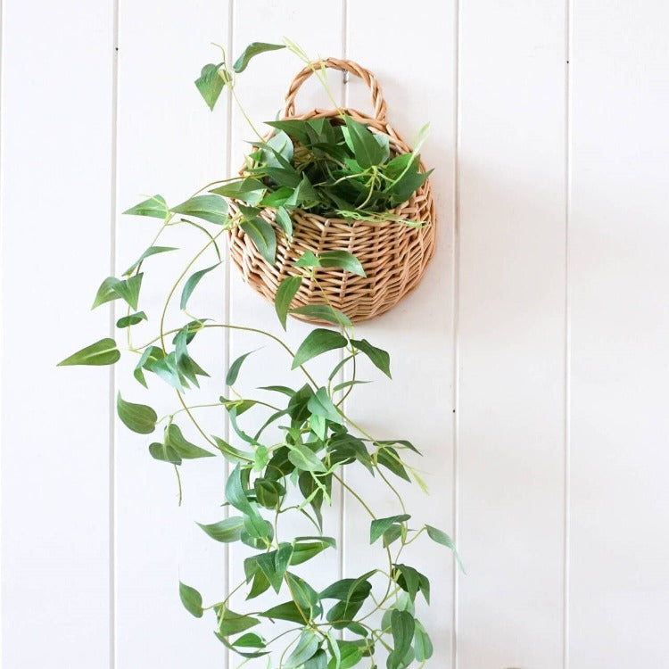 Rattan Hanging Basket - small