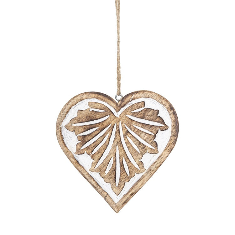 Wooden Heart Love Charm
