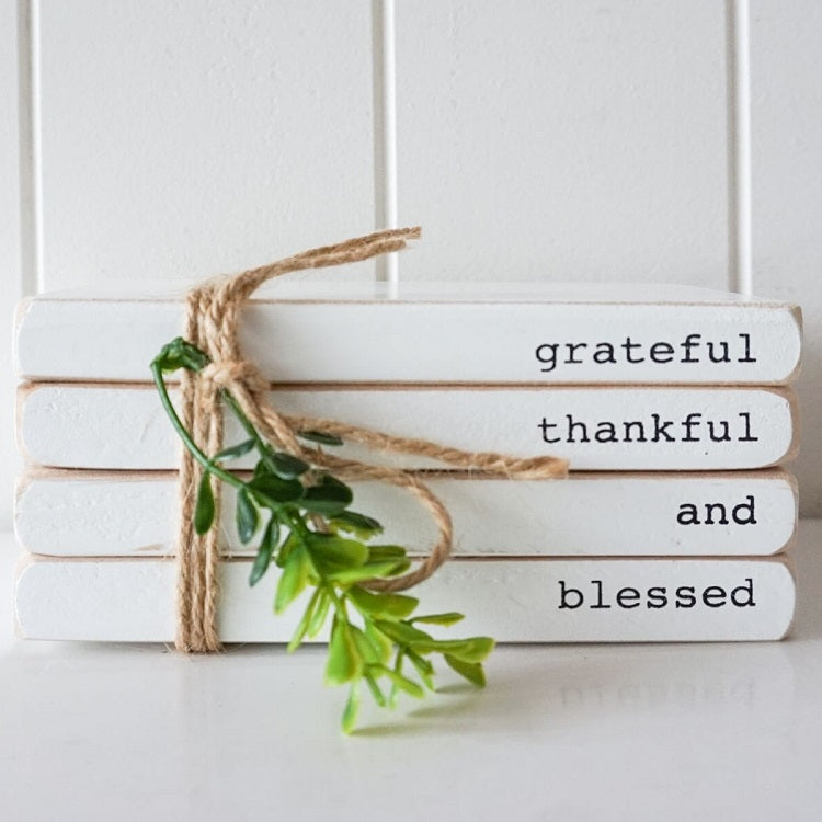 Words - Grateful Thankful and Blessed