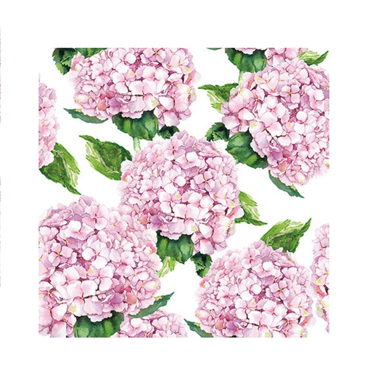 Paper Napkins 3ply 20pk - Pink Hydrangea