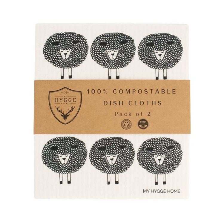 Dish Cloth - Snoozy Sheep - Set of 2