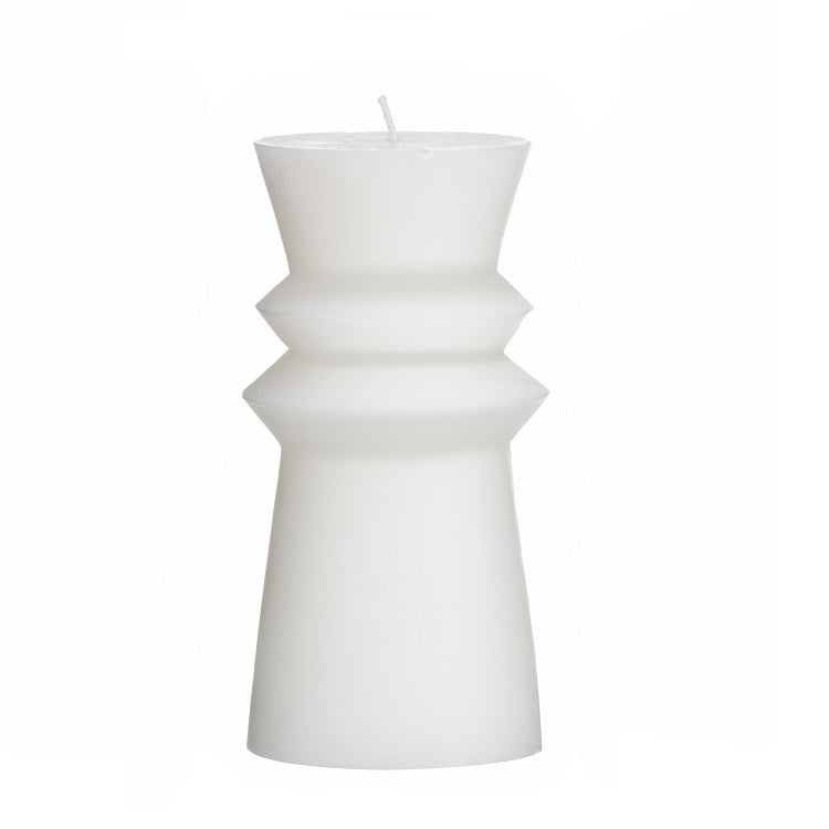 Totem Unscented White Candle 