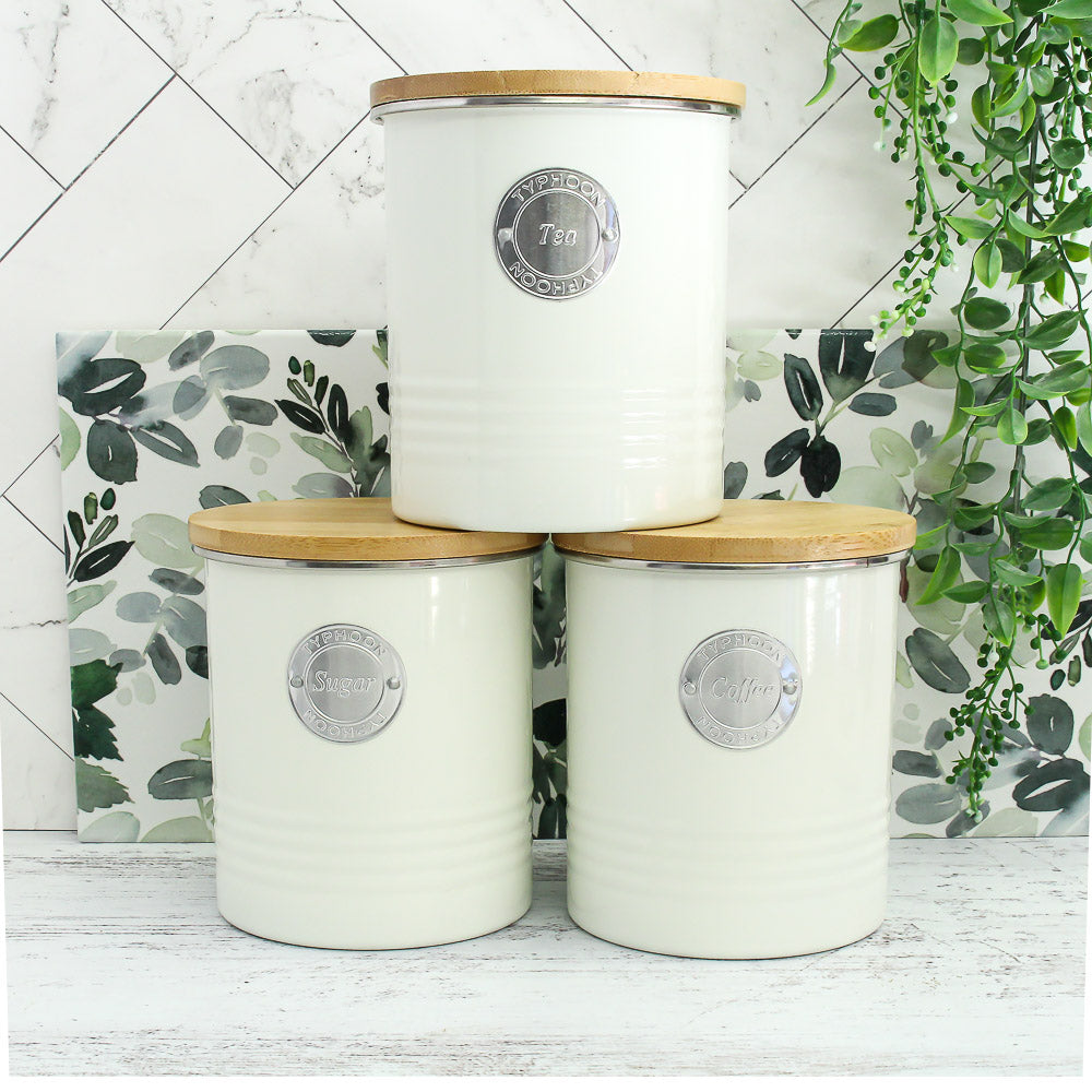 Kitchen Storage Jars Typhoon Tea Coffee Sugar Cream Typhoon