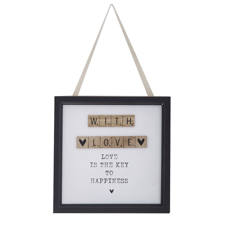 With Love Hanging Wall Decor