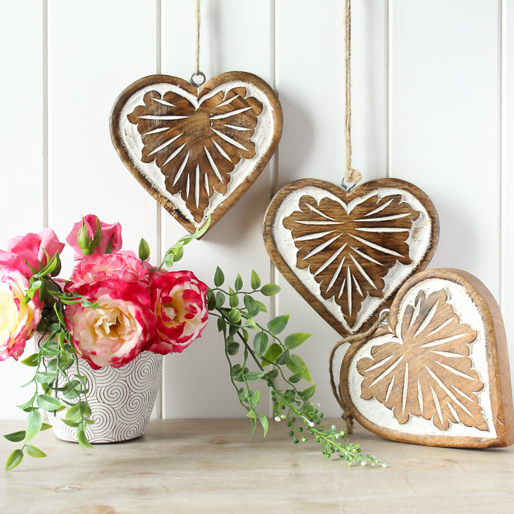 Wooden Heart Love Charm