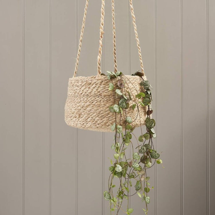Jute Hanging Plant Pot - Tapered Sides